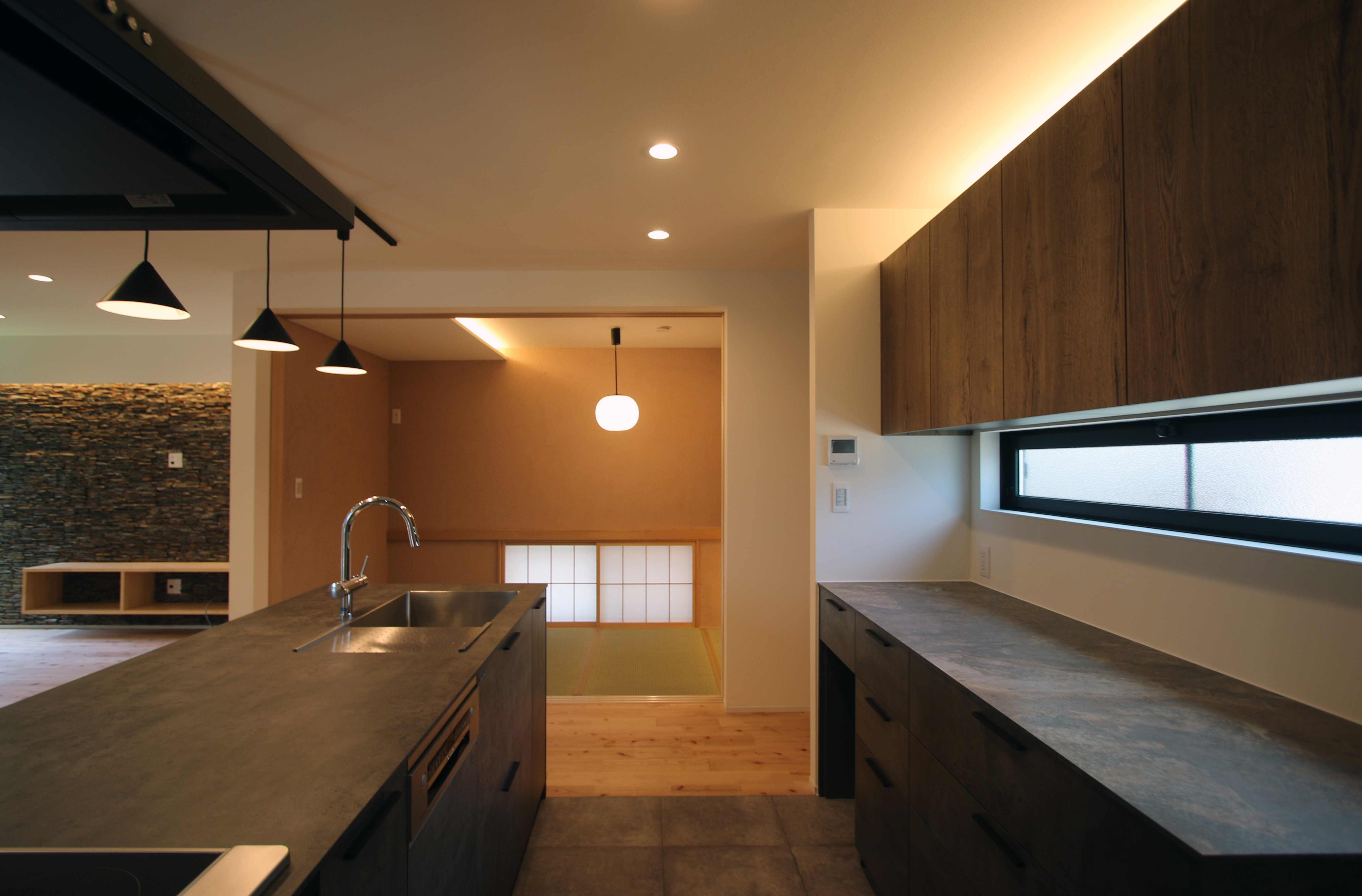 インナーガレージのある家